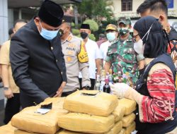 Polres Metro Bekasi Kota Musnahkan Barang Bukti Miras Dan Narkoba