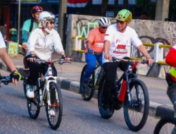 Puluhan Ribu Warga Tangsel Gowes Merdeka Untuk Peringati HUT RI ke78 Tahun
