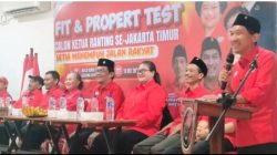 Lancar dan Sukses, DPC PDI-P Jakarta Timur Gelar Fit and Proper Test Ketua Ranting
